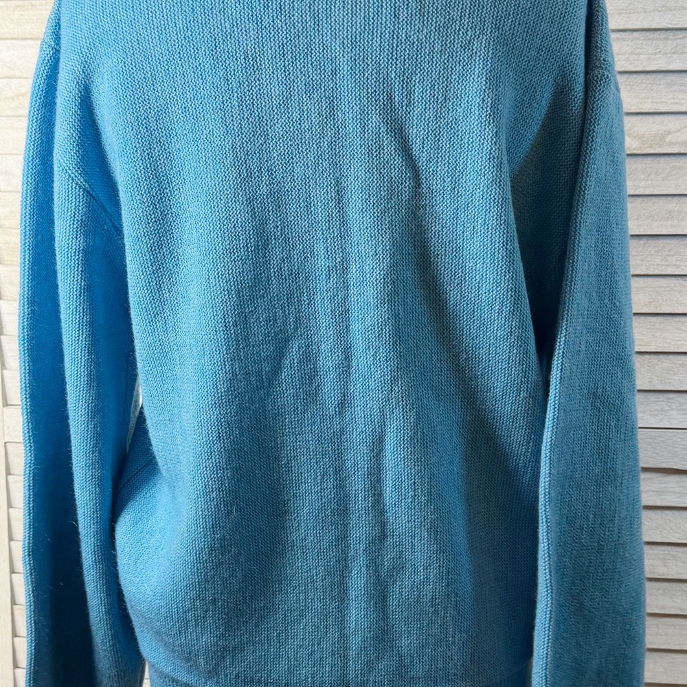 Brent Vintage Blue Mohair Cardigan Sweater Men’s XL Soft Grunge Grandpa Core - Picture 7 of 14